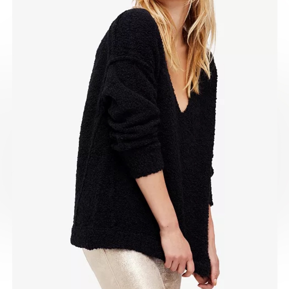 Free People Lofty Bouclé-Knit Sweater